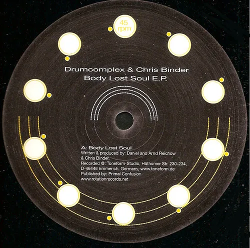 Body Lost Soul E.P. Drumcomplex Chris Binder Rotation Records