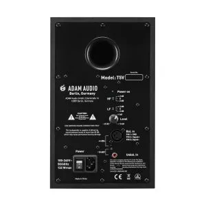 adam audio t5v studio monitor back WEB productshot