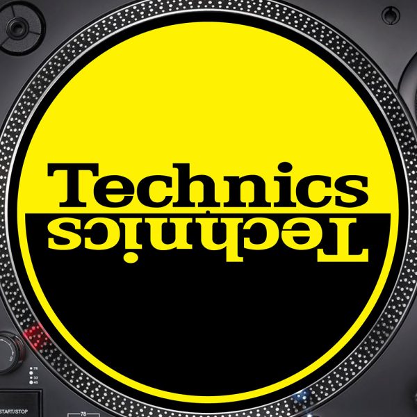 Slipmats Technics Amarillo Negro