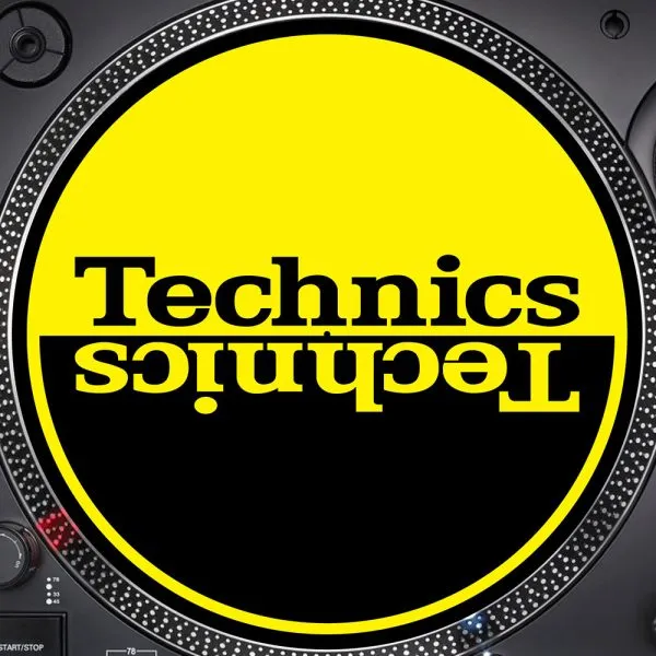 Slipmats Technics Amarillo Negro