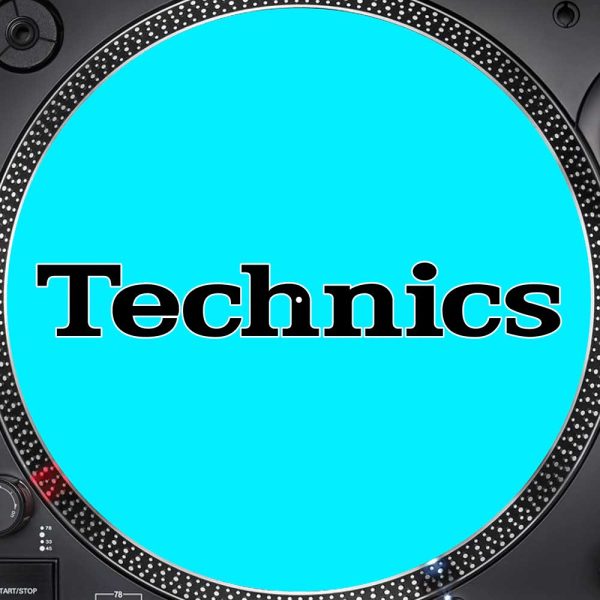 Slipmats Technics Azul Neon