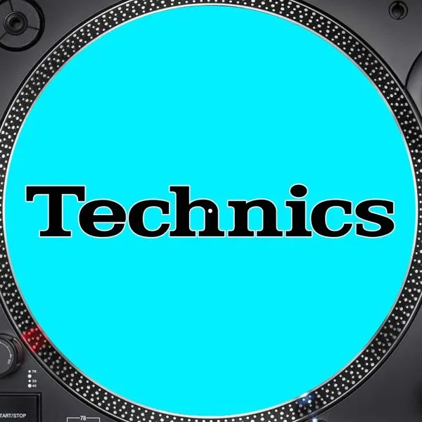 Slipmats Technics Azul Neon
