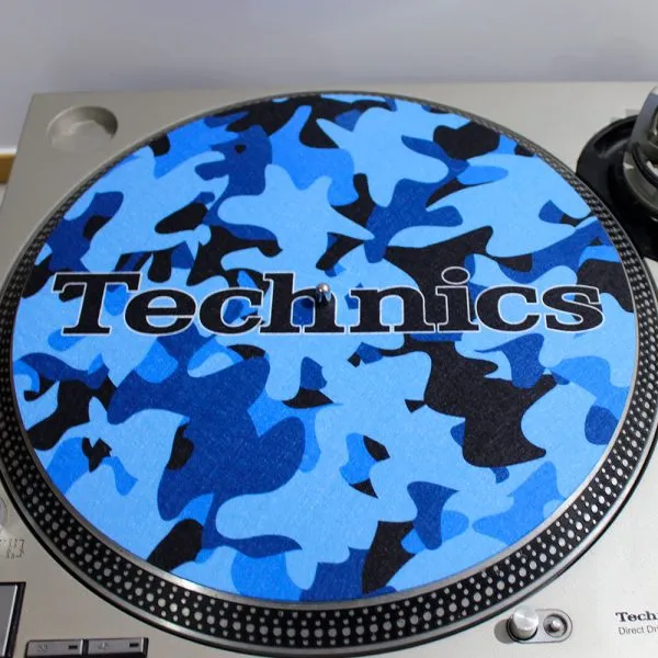 Slipmats Technics Camuflado Azul 1
