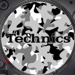 Slipmats Technics Camuflado Gris