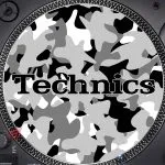Slipmats Technics Camuflado Gris
