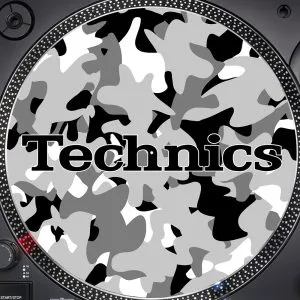 Slipmats Technics Camuflado Gris
