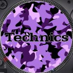 Slipmats Technics Camuflado Morado