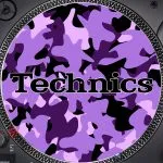 Slipmats Technics Camuflado Morado