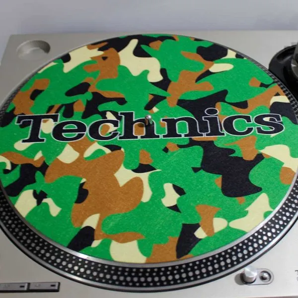 Slipmats Technics Camuflado Verde 1