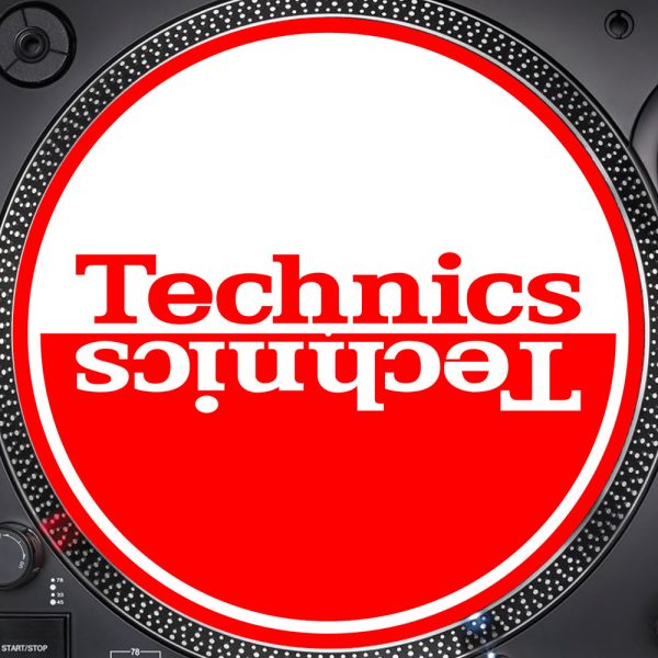 Slipmats Technics Rojo Blanco
