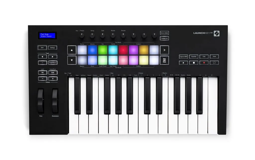 LaunchKey25 overhead HR
