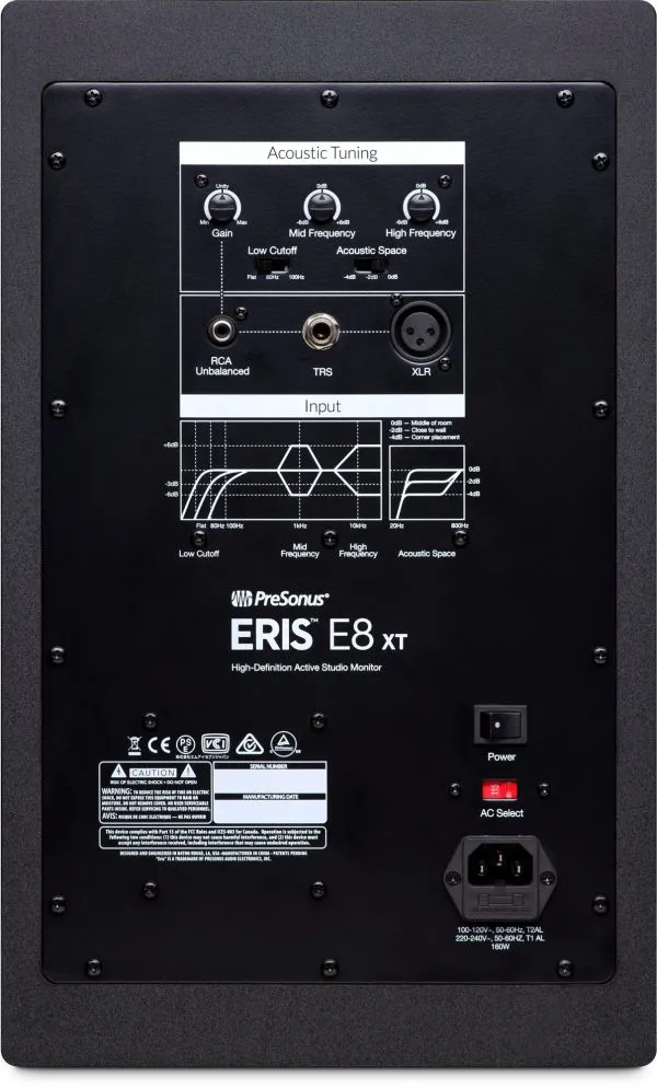 presonus eris e8 xt back big
