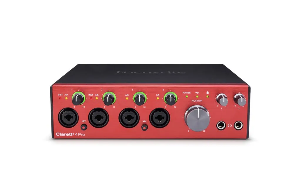 Clarett 4Pre front elevated LR