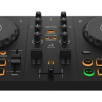 Controlador DJ AlphaTheta DDJ-FLX2 vista frontal