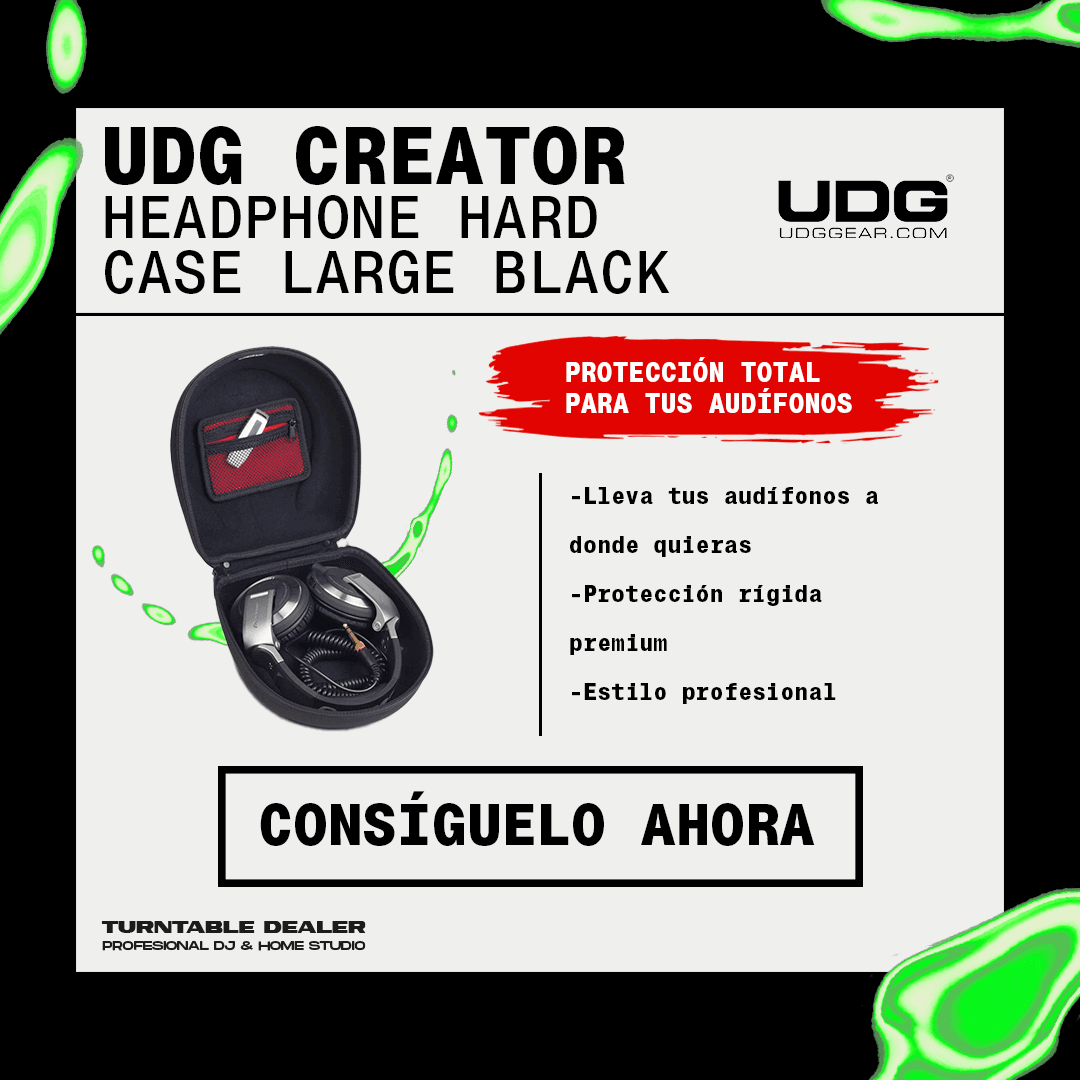 UDG Creator Headphone Hard Case Large Black - Turntable Dealer